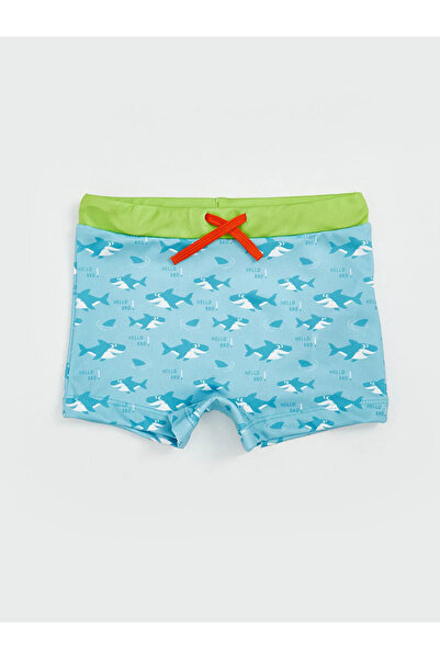 LC Waikiki Turquoise Elastic Waist Boys' Swimming Shorts