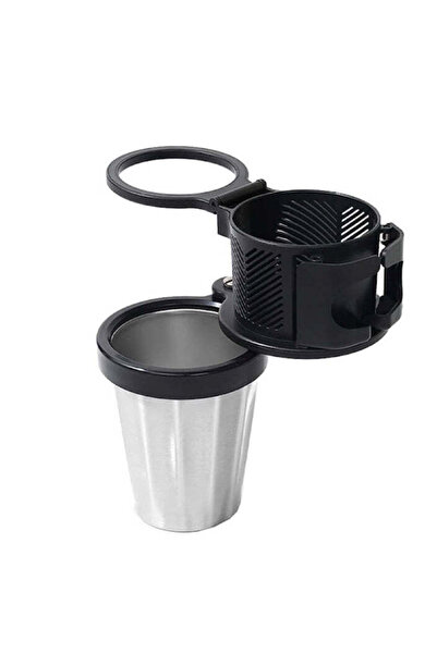 Vivendo Organizator auto multifunctional suport 3 pahare, universal, negru/gri