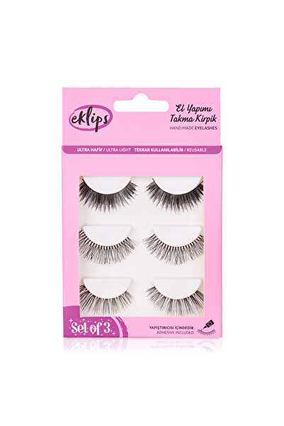 eklips Takma Kirpik Seti 3'lü (El Yapımı)