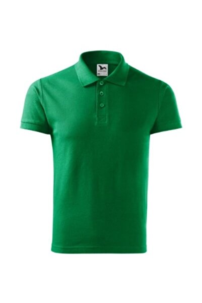 Malfini Tricou polo bărbătesc, bumbac 212, S, verde