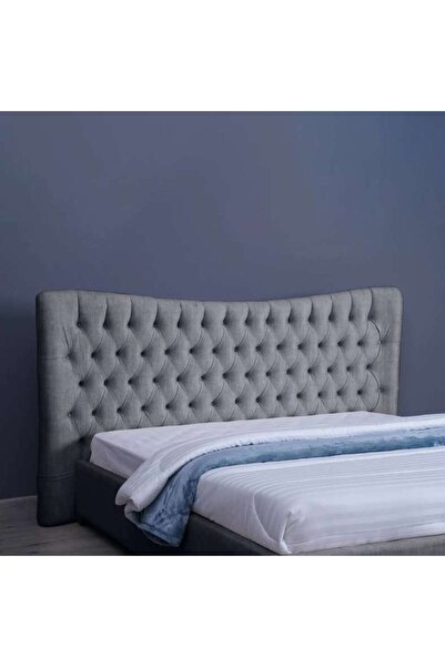 PAN HOME رأس سرير مارس شانيل رمادي L-200: ارتفاع 125 سم