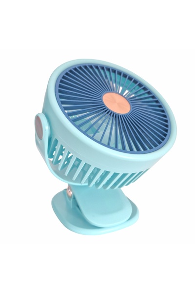 Naimeed Company Ventilator, alimentat prin USB, Naimeed D5884, Turcoaz, 170x200x120mm