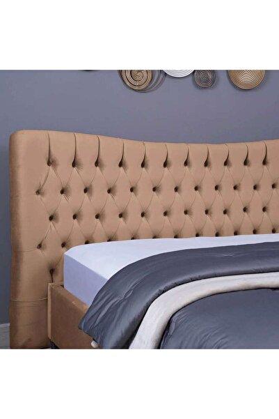 PAN HOME MARS HEADBOARD VELVET GOLD L-180 : H-125 CM