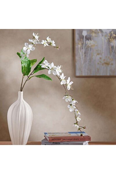 PAN HOME Bridal Veil Artificial Two Stem Spray 78x16x79cm - White