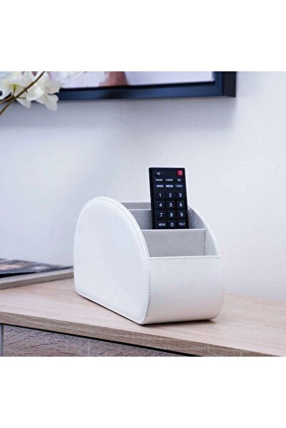 PAN HOME حامل جهاز التحكم عن بعد من أيدين 30×10×15 سم - أبيض فاتح
