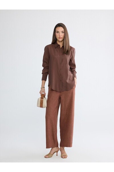 LC Waikiki Vizyon New Season Elastic Waist Wide Leg Women's Trousers