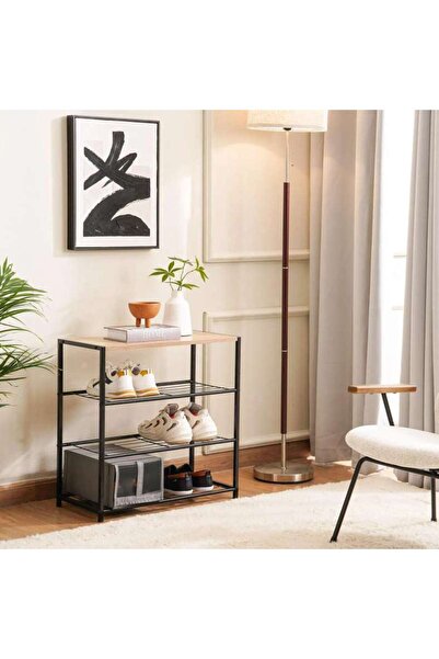 PAN HOME Lobby Shoe Rack 63x30x63cm - Black