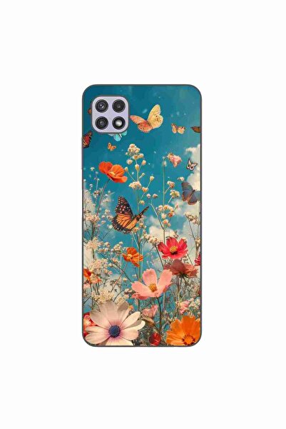 OEM Θήκη συμβατή με Samsung Galaxy A22 5G Σιλικόνης Gel TPU με σχέδιο Λουλούδ...
