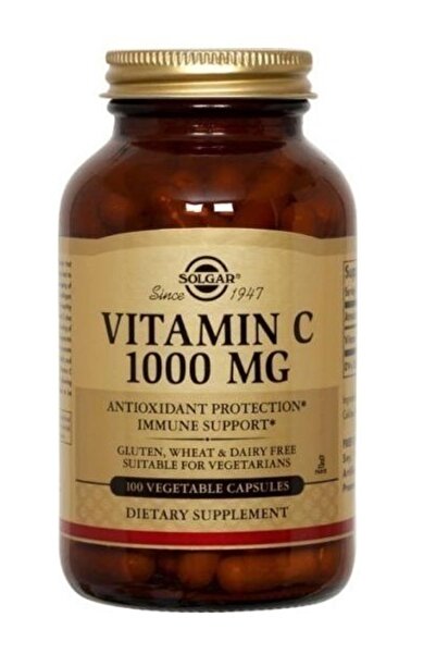 Solgar Βιταμίνη C 1000mg φυτικά κάψουλες 100 τεμάχια