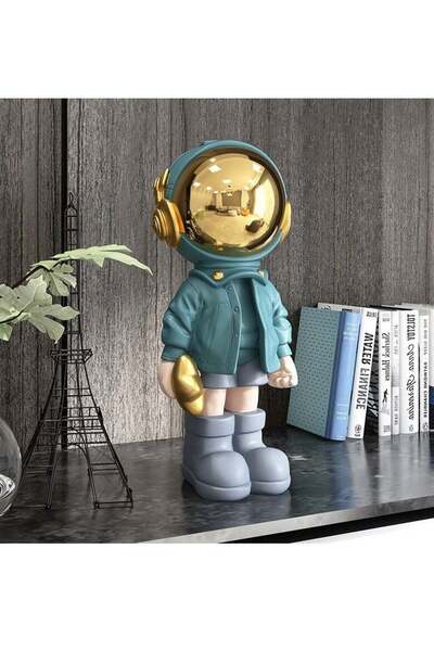 SISGL Astronaut Statues Spaceman Sculpture Resin Arts Gifts Blue Figurine Orn...