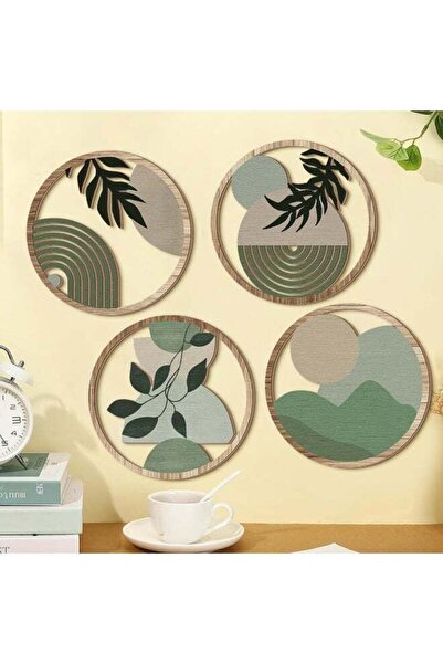 Generic 4 Pieces Hollowed-Out Bohemian Country Farmhouse Wall Art - Hanging S...