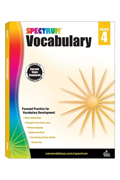 Bookazine Spectrum Vocabulary, Grade 4