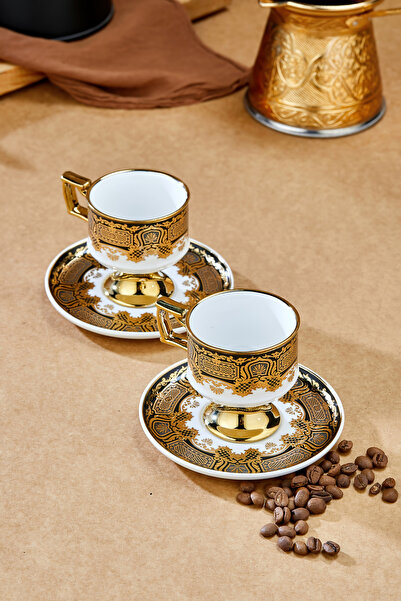 Cooker Zerina 2-Person 90 ml Porcelain Coffee Cup Set Ckr4529