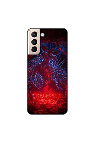 OEM Θήκη συμβατή με Samsung Galaxy S21 Σιλικόνης Gel TPU με σχέδιο Stranger T...