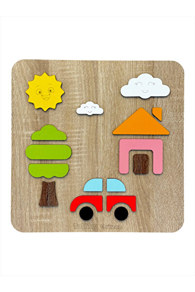tollihy brinco Motor Becerileri Geliştirici Doğa Temalı Montessori Ahşap Puzz...