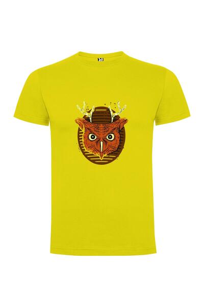 iLovePrints Mythic Owl Antlers Tshirt
