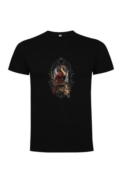 iLovePrints Dark Baroque Bird Fantasy Tshirt