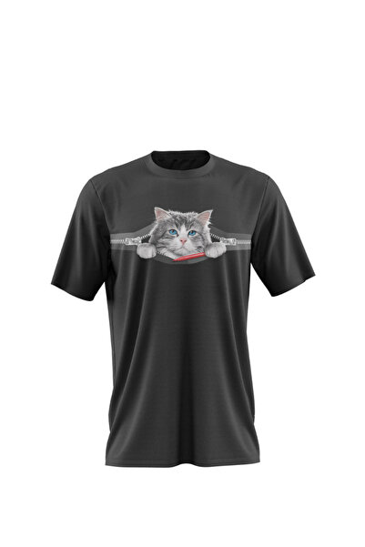 iLovePrints Μπλούζα Art Cat Zipper