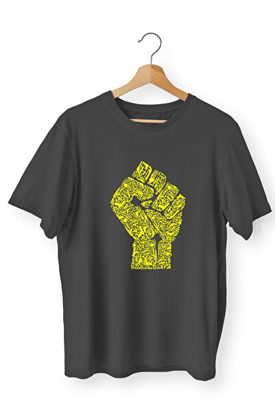 iLovePrints Μπλούζα Art Black/Gold Justice