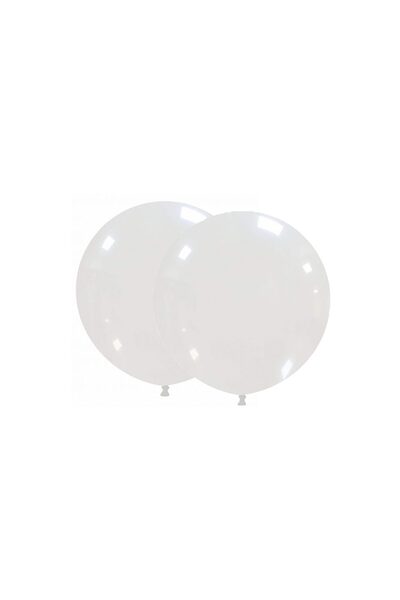MP Mirific Party Set de 2 baloane jumbo din latex, transparente, 45 cm