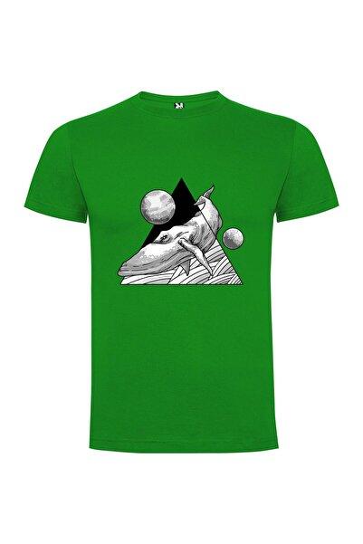 iLovePrints Galactic Whale Illustration Tshirt