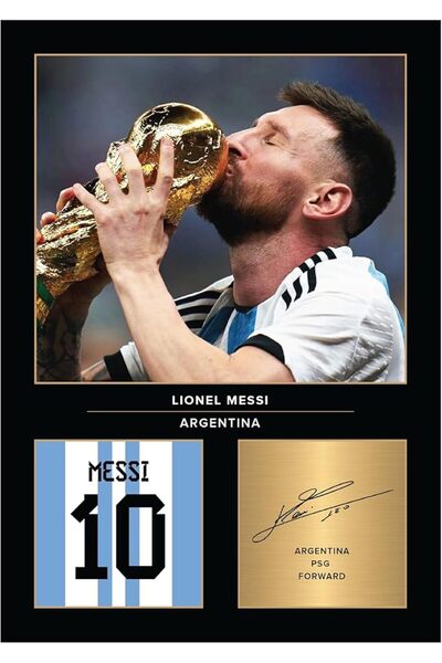 ESSESORIES Lionel Messi Argentina National Team Football Poster Wall Art Room...