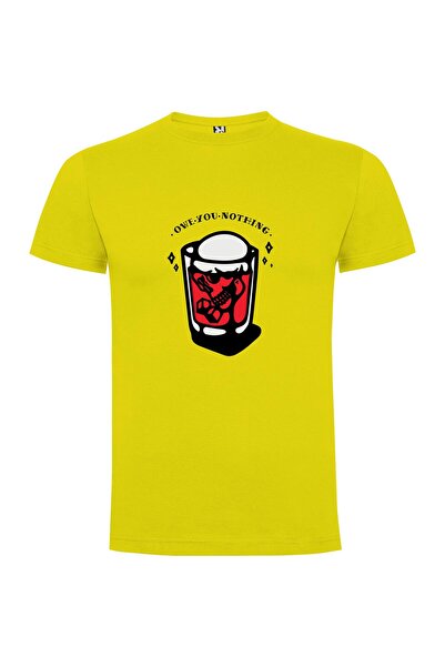 iLovePrints Skull Beer Logo Design Tshirt