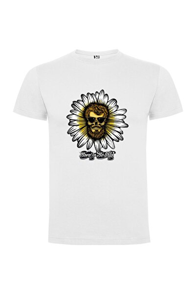 iLovePrints Wild Skulls and Flowers Tshirt
