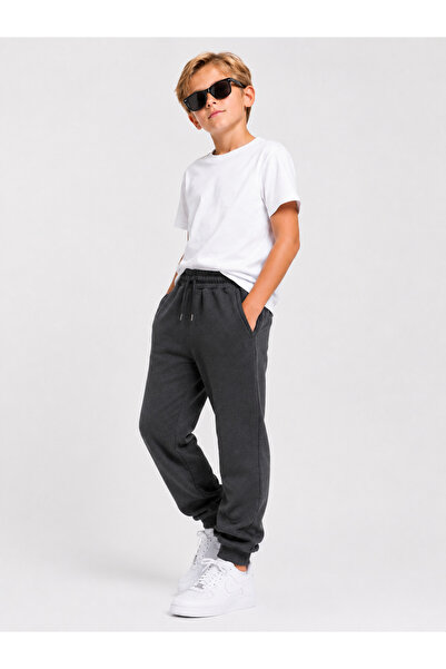GİYİCEM TEKSTİL Boy's 3 Threaded Threaded Elastic Leg Comfortable Fit Sweatpa...