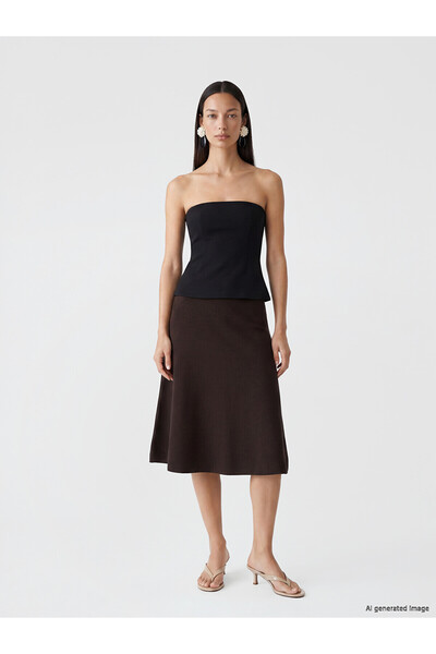LC Waikiki Nevavm Trikot Skirt with Elastic Waist