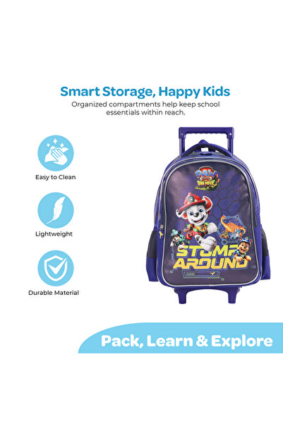 Moon Licensed Paw Patrol 3 in 1 Kids Trolley Set - (16-Inch) Premium Kids Sch...