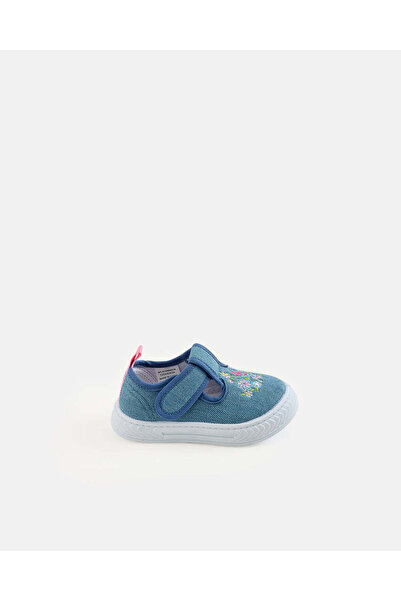 REDTAG Girls Blue Floral Sneakers