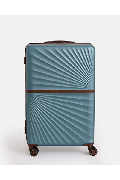 REDTAG Teal ABS Hard Trolley Luggage 28 Inch