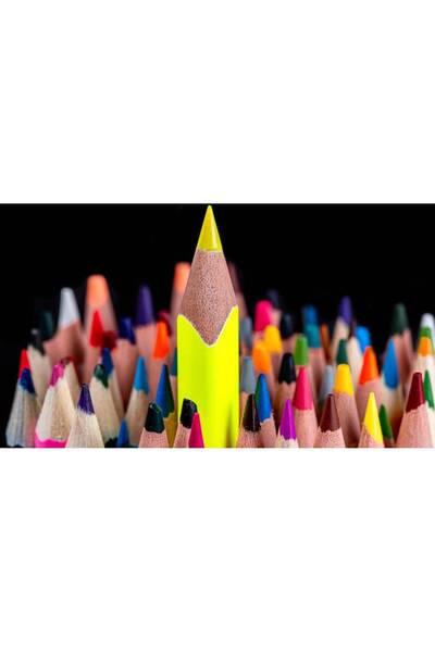 Persona Tablou Canvas, Creioane Colorate 2- 100 X 70 cm