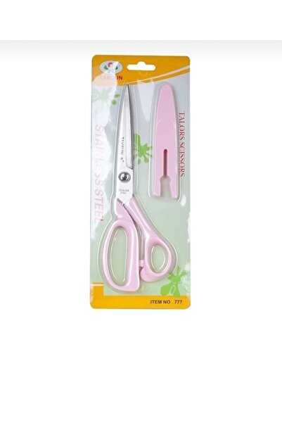 Lorin hobi Tailor's Scissors 9”(23 cm) Pink Fabric Scissors with Protective C...