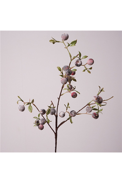 choice2 burgundy gardening fruit ornaments, long branches with frost, small a...