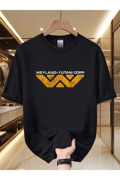 LİNA06 تي شيرت رجالي من Weyland-Yutani Corporation بنمط ريترو على طراز الخيال...