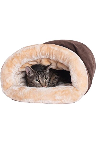 Choice1 Coffee Autumn and Winter Cat Sleeping Bag Semi-enclosed Cat Nest Warm...