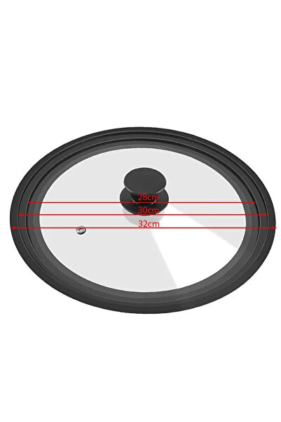 Choice4 أغطية سيليكون زجاجية سوداء متعددة الاستخدامات قابلة للتكيف لأواني الط...