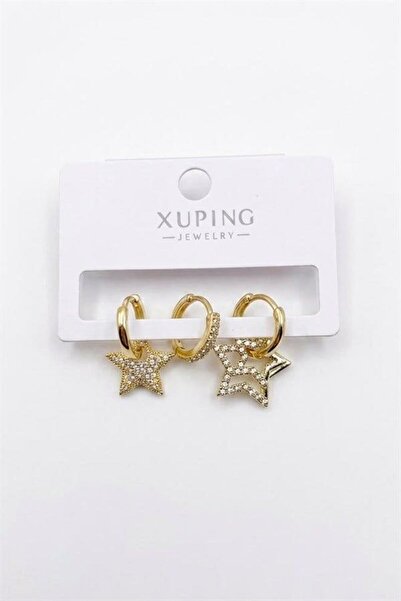 atastore2017 3-Piece Xuping Earrings - Gold