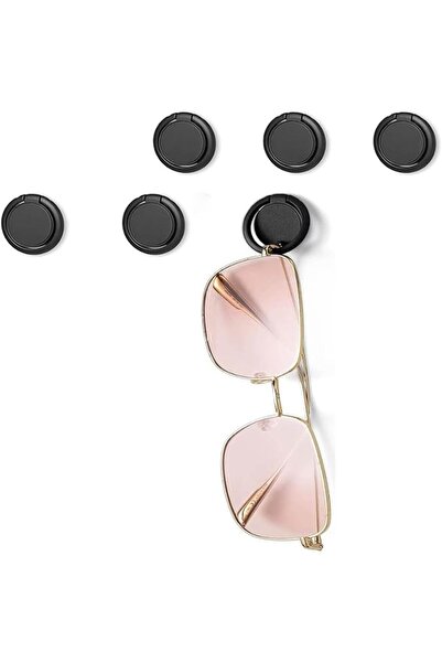 Arabest 6Pcs Sunglass Organizer, Wall Mount Adhesive Eyeglass Holder, Hanging...