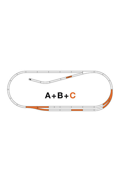 Roco Set de extensie cale ferată tip C (teren flexibil) - H0 42021