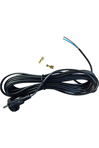 inox rezistans Elektrikli Süpürge Kablosu 2x075 mm Yuvarlak model 6,70-7 mt A...