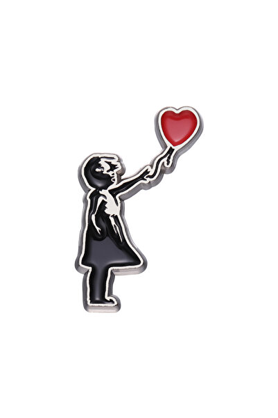 Choice1 XZ9576 Classic Banksy Art Design Collection Brooch Enamel Pin Flower ...