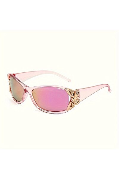 Choice Pink 2026 Butterfly Decorative Fashion Sunglasses Women'S Retro Surrou...