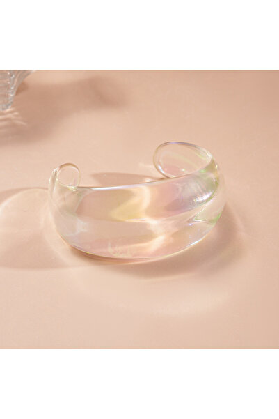 Choice8 Style6 Bohemia Transparent Colorful Acrylic Opening Bangle for Women ...