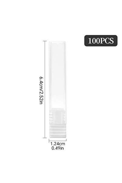 Choice6 100Pcs White 50/100Pcs Nail Art Drill Display Stand 5 Colors Storage ...