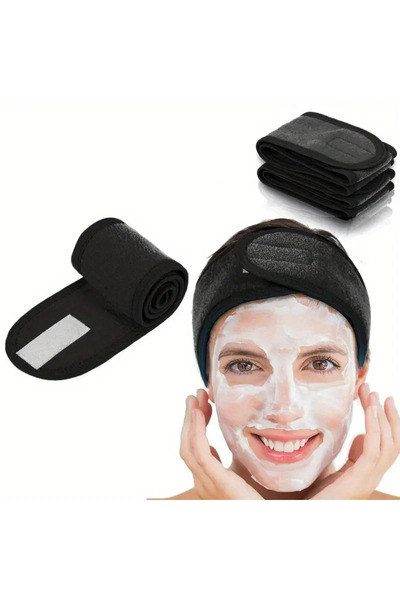 Choice1 A0180-1PC-Black Women's Adjustable Wide Headband - Great Cosmetic Acc...