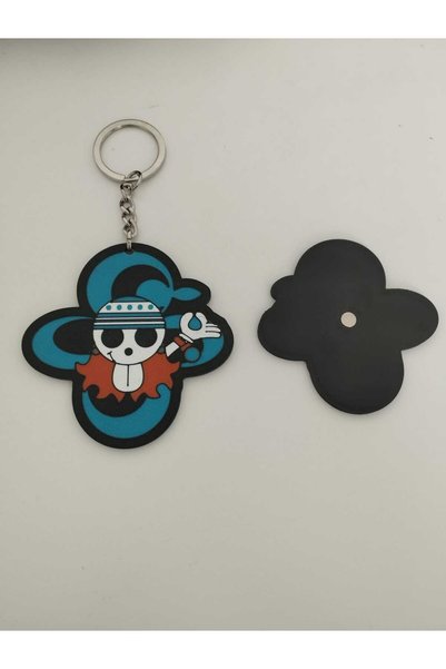3D Layshop Set of 2 Typhoon's Route Recorder Keychain and Magnet - Windy 3D Anime Bag Ornament (8X8 cm)