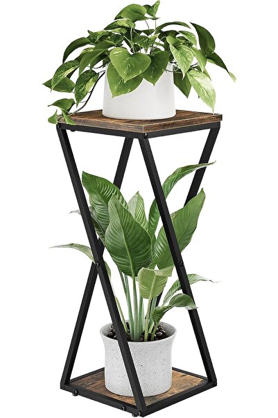 Dotail Suport pentru plante, 2 niveluri, design în formă de Z, capacitate 9 k...